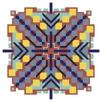 Colorful design with snowflakes abstract pattern Graphic elements vector