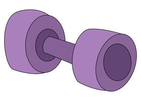 Dumbbell isolated on a white background vector