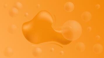 Honey liquid background with gradation color bubbles. illustration. Suitable for wallpapers, presentations, banners, etc. vector