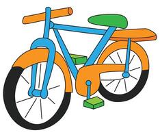 Bicycle isolated on a white background vector