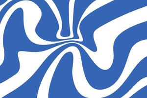 Vibrant blue swirl abstract design with fluid wave pattern. vector