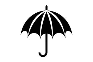 an umbrella icon in black and white on a white background vector