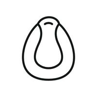 Bedpan icon showcases a sleek and functional look, ideal for healthcare infographics, nursing tools, or medical supply branding. vector