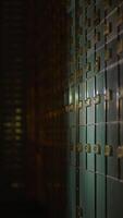 Vault Storage Offering Secure Lockers for Personal and Business Assets in a Bank Setting video
