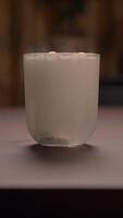 Enjoying a Steaming Drink in a Glass Creates a Cozy and Inviting Atmosphere Around You video