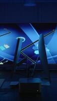 An Abstract Digital Art Display that features various Futuristic Elements and designs video