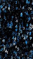 An Abstract Digital Background Featuring Floating Numbers in a Creative and Artistic Style video