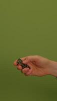 An Abstract Green Background that Features an Artistic Hand Gesture in an Elegant Style video