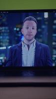 A Virtual News Presentation Set in an Urban Environment with Various Key Aspects to Consider video