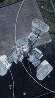 Aerial Perspective Observing a Complex Array of Communication Systems and Equipment video