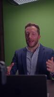 A Professional Speaker Engaging Effectively in Various Digital Presentation Platforms video