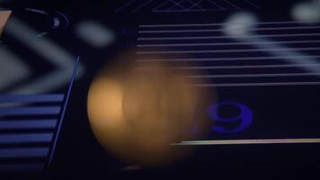 A CloseUp View of an Abstract Digital Interface or Dashboard Display, Emphasizing Details video