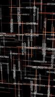 An Abstract Matrix consisting of Numbers and Dynamic Data Streams for Analysis and Art video