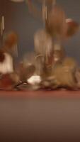 An EyeCatching CloseUp Shot of Falling Coins Capturing the Essence of Commerce and Capital video