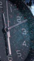 A CloseUp View of a Stylish and Modern Clock Face Featuring an Abstract Design Concept video