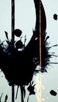 An Elegant Black Brushstroke Artwork on a Soft Background That Evokes Calm and Sophistication video