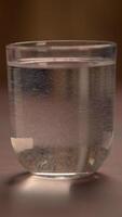 A Refreshing Glass of Clear Water Shown in a CloseUp View for a Detailed Perspective video