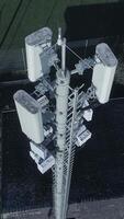 Stunning Aerial View of a Communication Tower Featuring Multiple Antennas Available video