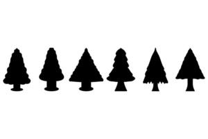 Collection of Christmas Tree Graphic Design vector