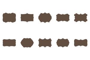 Variety of Brand Label Frame Set vector