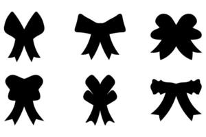 Christmas Ribbon in Various Styles vector