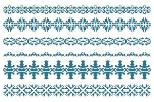 Festive Decorative Pattern Border Icons vector