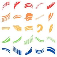 Minimalist Decorative Abstract line Icon Set vector
