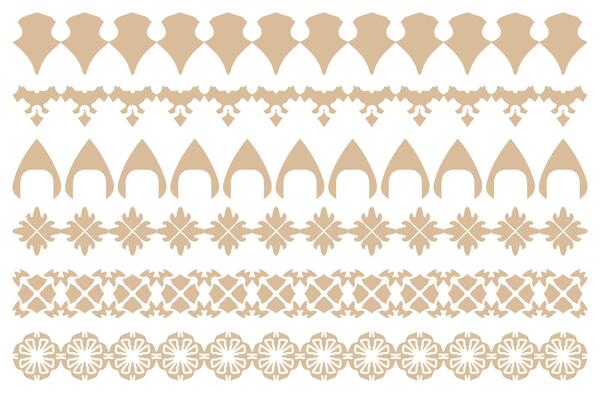 Traditional Decorative Border in Various Styles