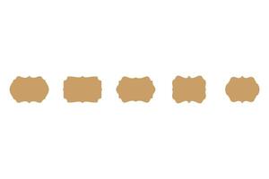 Silhouette Graphic of Brand Label Frame Set vector