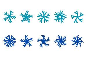 Stylized Botanical Flower Graphic Design Set vector