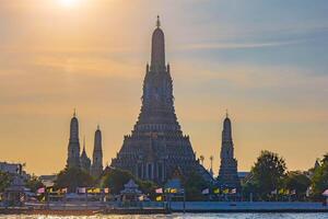 Wat Arun with Clouds on the blue sky. photo