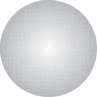 halftone dot pattern with a circle in the center vector