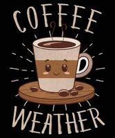 Coffee weather graphic design vector