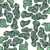Seamless Botanical Green Pattern vector