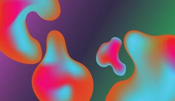 Abstract multi pastel colors holographic gradient style. mesh background and wallpaper backdrop, website or banner. illustration vector