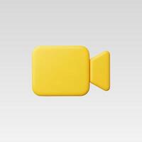 3d Realistic Camera icon illustration vector