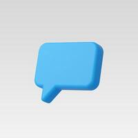 3d Realistic Chat or Message icon illustration vector