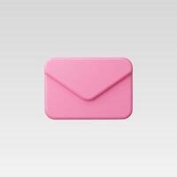 3d Realistic Message Icon illustration vector