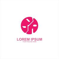 lorem ipsum ba initial icon with creative illustration vector