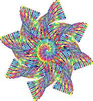 volute and vortex icon, Colorful abstract concentric and radial lines. Spiral, swirl, twirl element vector