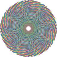 twirl element. Helix, volute and vortex icon, Colorful abstract concentric and radial lines. Spiral, swirl, twirl element vector