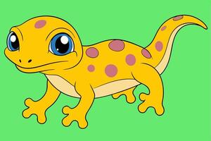 High-Quality Gecko Graphic Design Elements for Illustrations, Logos, and Branding vector