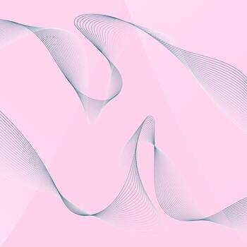 Abstract soft pink background with waves. vector