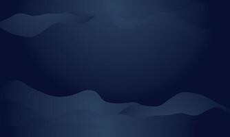 Dark blue wave abstract background vector