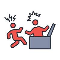 prank icon. .Editable stroke.linear style sign for use web design,logo.Symbol illustration. vector