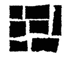Paper frames that are torn and have sharp edges vector