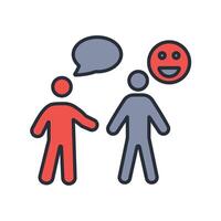 joke icon. .Editable stroke.linear style sign for use web design,logo.Symbol illustration. vector