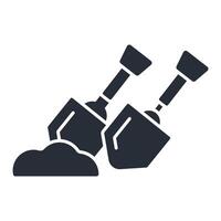 trowel icon. .Editable stroke.linear style sign for use web design,logo.Symbol illustration. vector