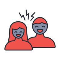 Funny icon. .Editable stroke.linear style sign for use web design,logo.Symbol illustration. vector