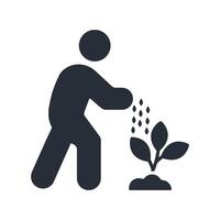 seedling icon. .Editable stroke.linear style sign for use web design,logo.Symbol illustration. vector